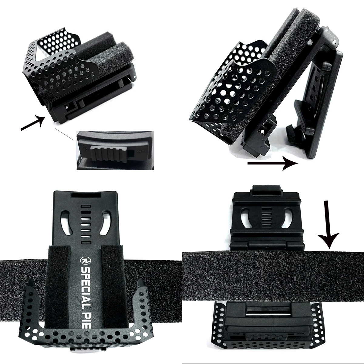 SPECIAL PIE M1A2 Shot Timer Quick-Draw Holster with Belt Clip,Compatible with Silicone Cover for Shooting Training&Competition