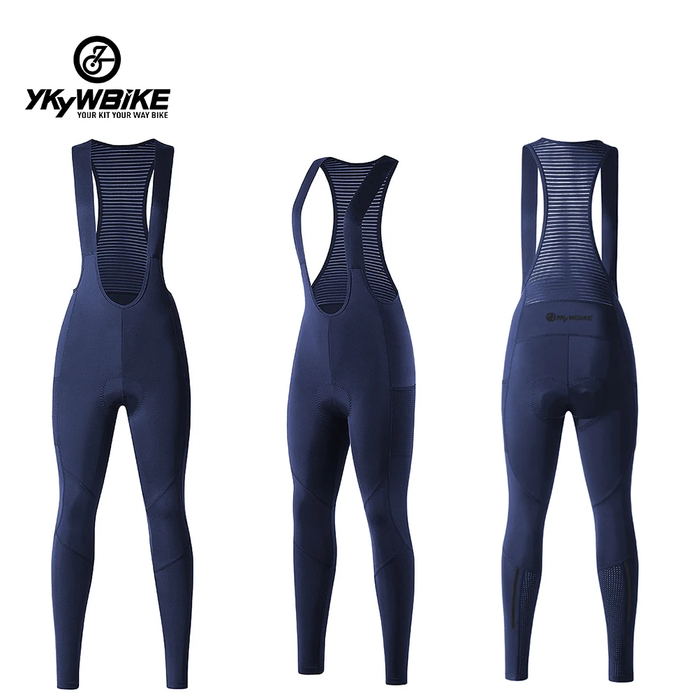 YKYWBIKE Women Cycling Bib Pants Spring Coolmax 3D Pad Bike Cycling Tights MTB Bicycle Trousers 2 Pockets Bicicletas 자전거의류
