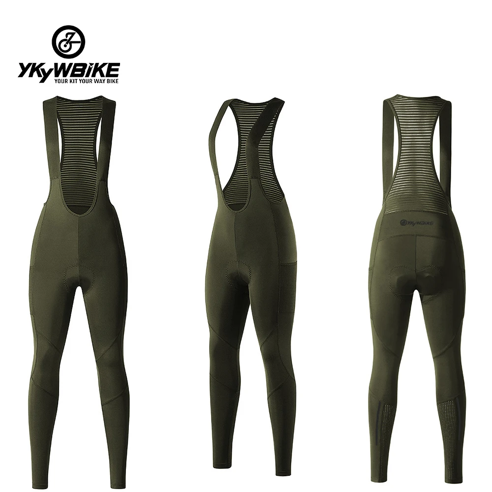 YKYWBIKE Women Cycling Bib Pants Spring Coolmax 3D Pad Bike Cycling Tights MTB Bicycle Trousers 2 Pockets Bicicletas 자전거의류