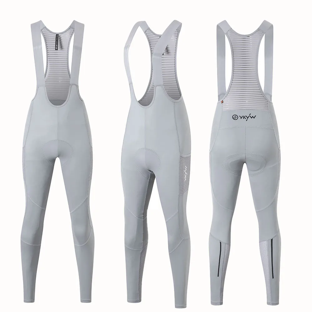 YKYWBIKE Women Cycling Bib Pants Spring Coolmax 3D Pad Bike Cycling Tights MTB Bicycle Trousers 2 Pockets Bicicletas 자전거의류