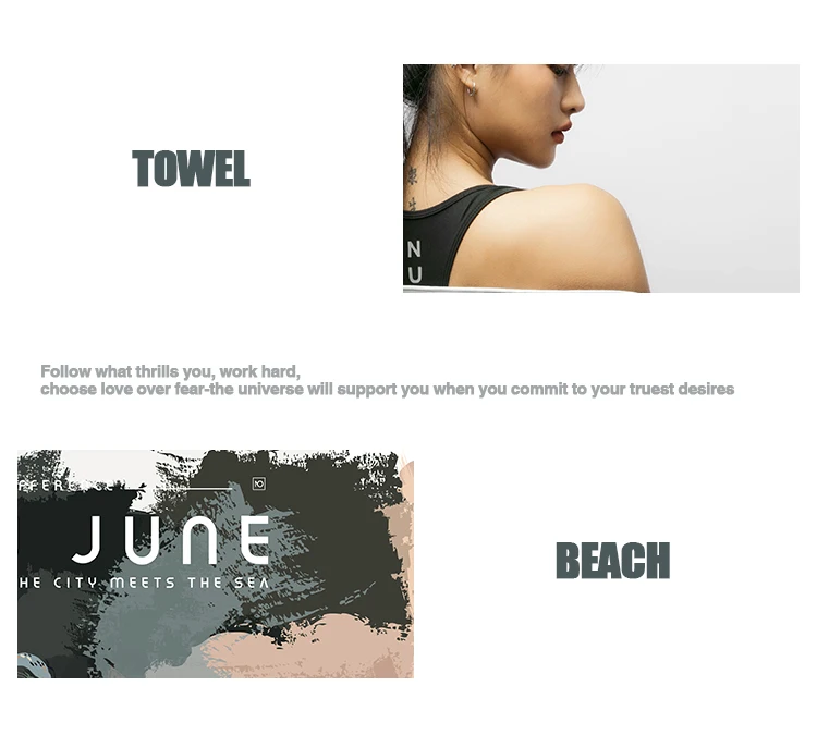 Nu-June Beach Towel Microfiber Bath Towel Fashion Printing Design Travel Towel Outdoor Water Sports Quickdrying Swimming Towel