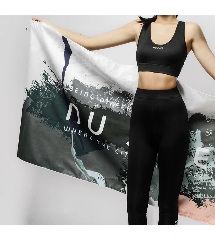 Nu-June Beach Towel Microfiber Bath Towel Fashion Printing Design Travel Towel Outdoor Water Sports Quickdrying Swimming Towel