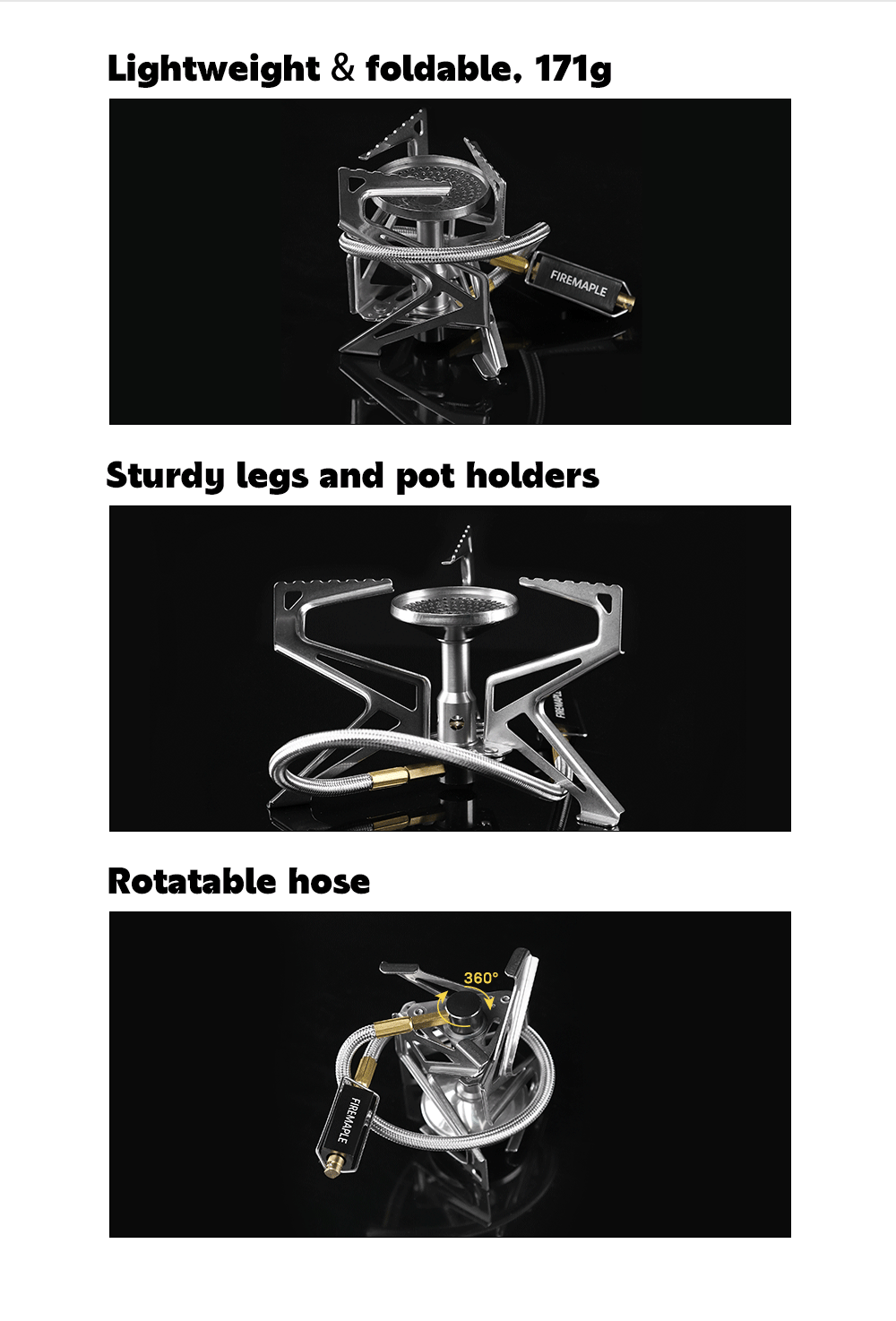 Fire-Maple Gas Stove Tourism Supplies Portable Stainless Steel Gas Furnace Camping Burner Survival Equipment