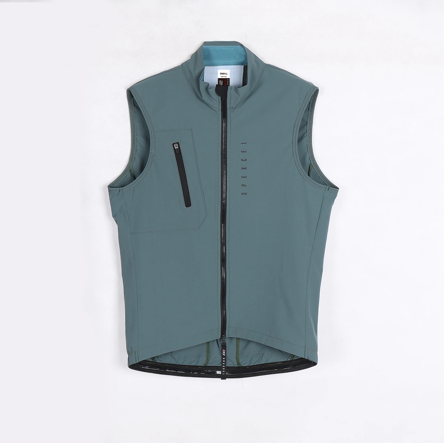 SPEXCEL All Season Classic Lightweight Windproof cycling Vest Men's Wind Jacket Stretch fabric With Two Way Zipper