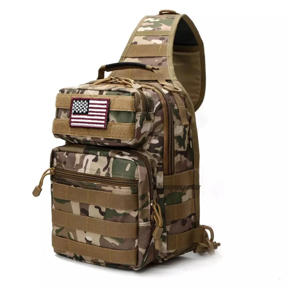 Tactical Chest Bag Single Shoulder Messenger Bags Outdoor Camouflage Travel Backpack Men Women