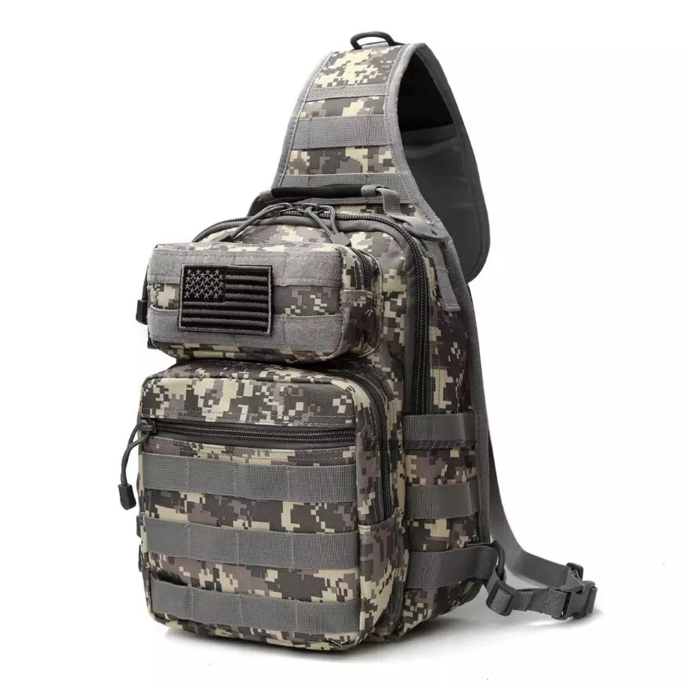 Tactical Chest Bag Single Shoulder Messenger Bags Outdoor Camouflage Travel Backpack Men Women