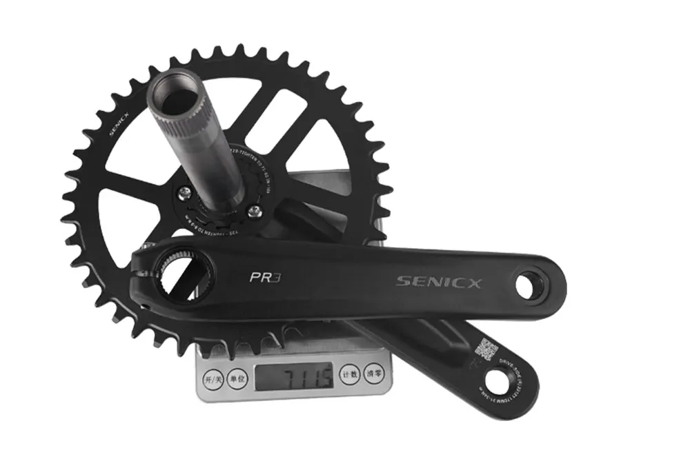 SENICX Chainwheel Gravel Bike PR3 165/170/172.5/175mm Crank with 24mm 40/42/44T Chainring for Gravel Folding Bike9 10 11 12S NEW