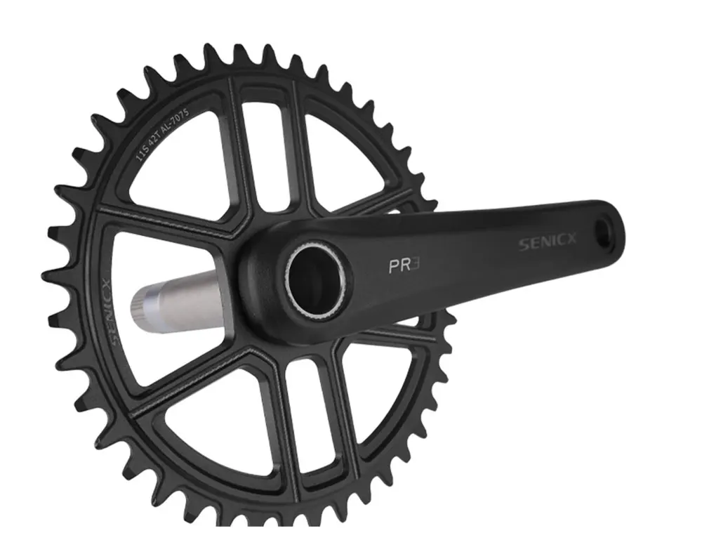 SENICX Chainwheel Gravel Bike PR3 165/170/172.5/175mm Crank with 24mm 40/42/44T Chainring for Gravel Folding Bike9 10 11 12S NEW