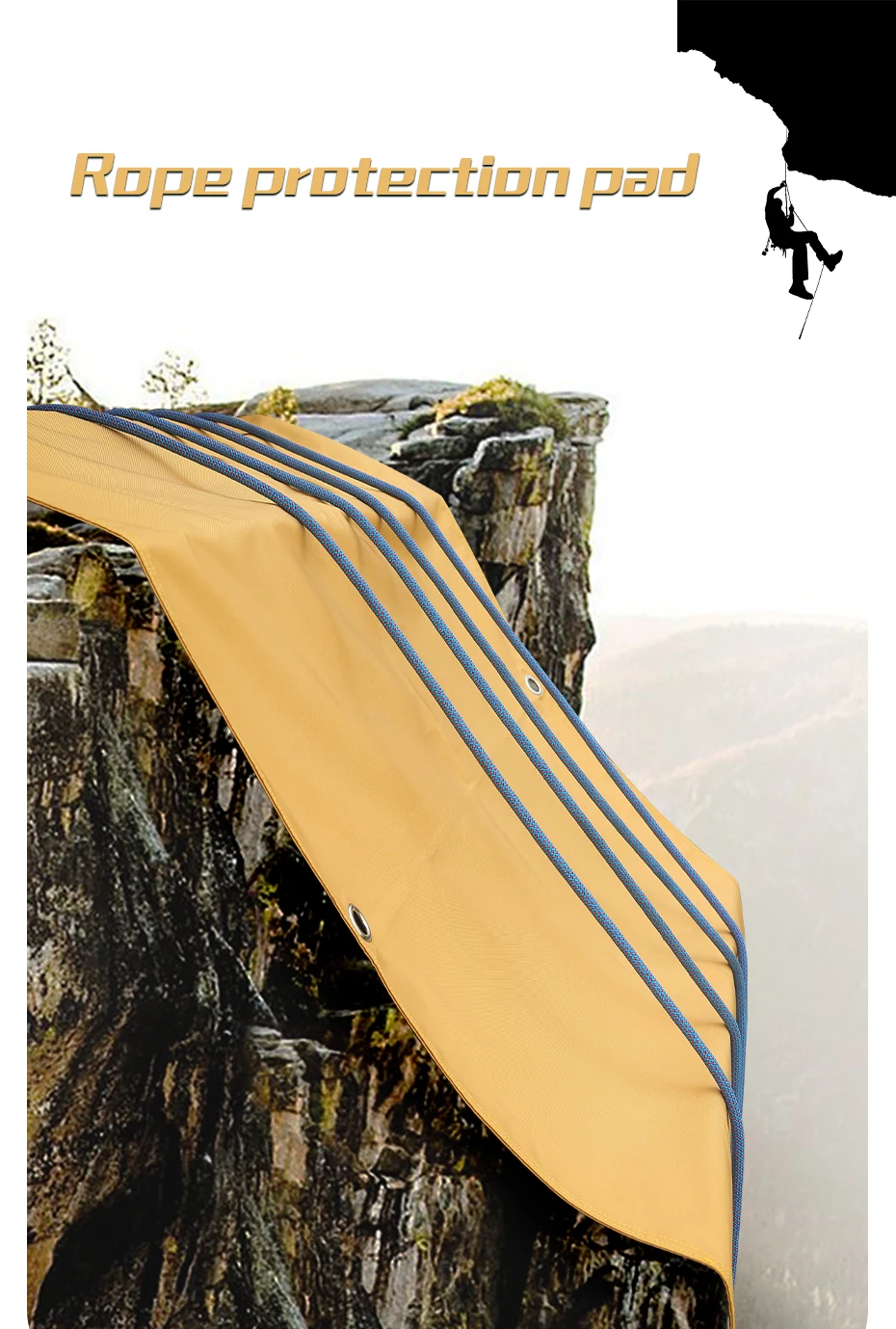 Xinda Outdoor Rock Climbing Mountaineering Rope Mat Equipment Storage Mat Rope Anti-wear Mat Protective Rope