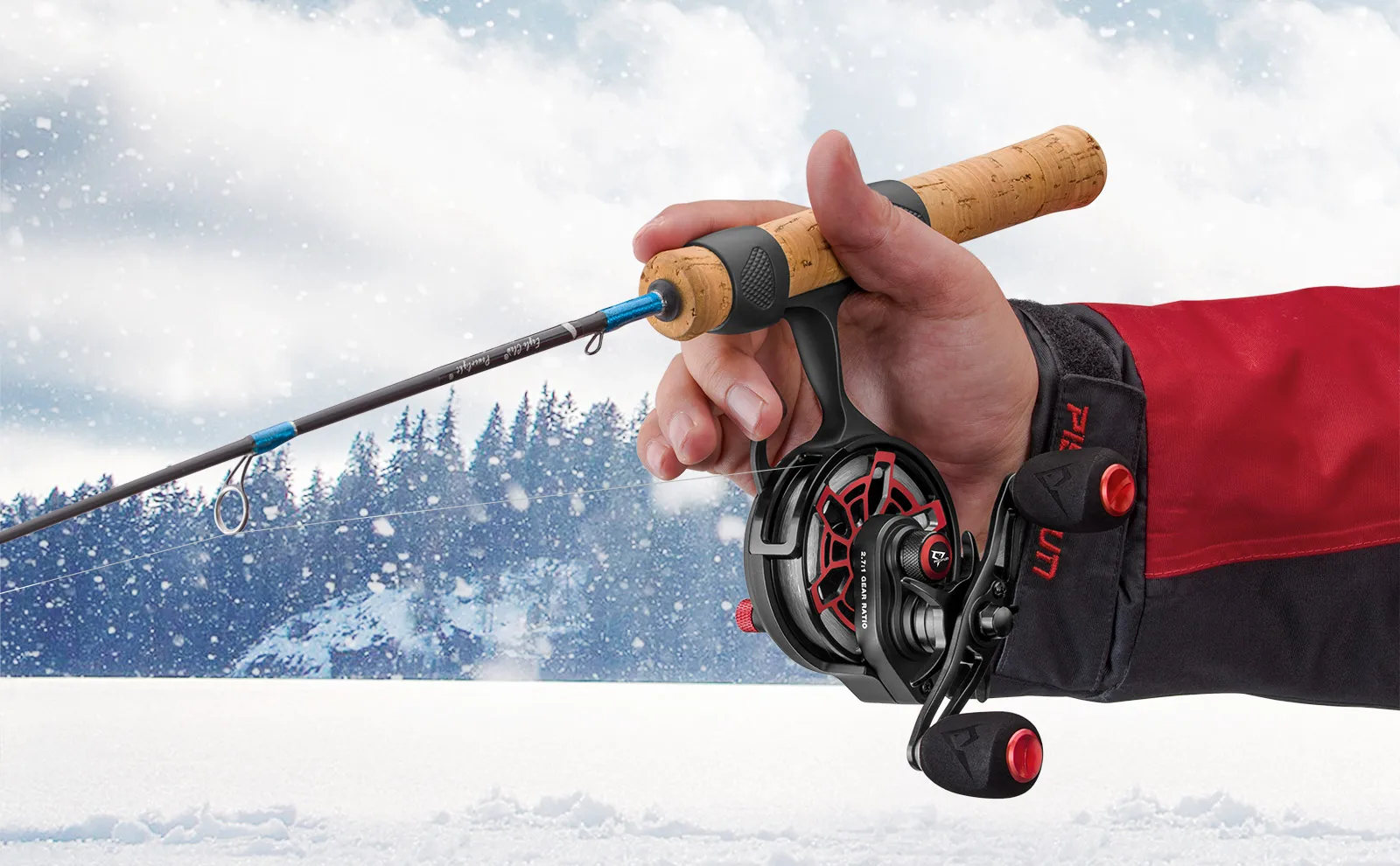 Piscifun ICX Frost Inline Ice Fishing Reel Innovative Structure Design Magnetic Drop System Large Spool Diameter 7+1 Shielded BB