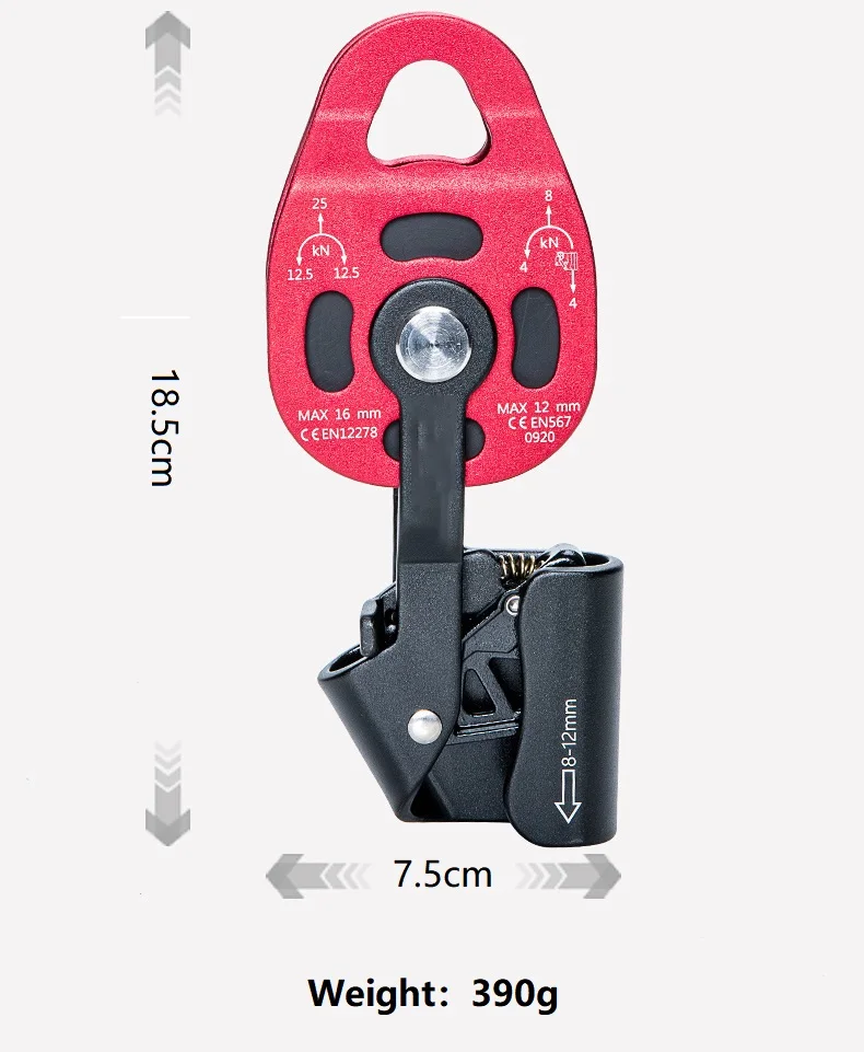 Lift Weight Pulley Device Rescue Survive Gear Rock Climb High Altitude Heavy Transport Effortless Pulley Combination