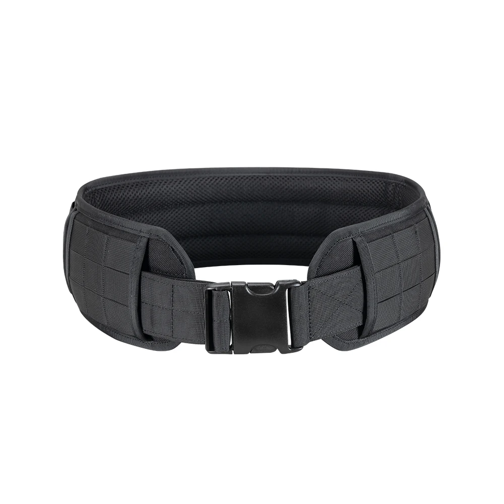 Tactical Battle Belt Adjustable Airsoft Waist Belt Quick Release Buckle Outdoor Hunting Paintball Padded Thickened Widened Waist