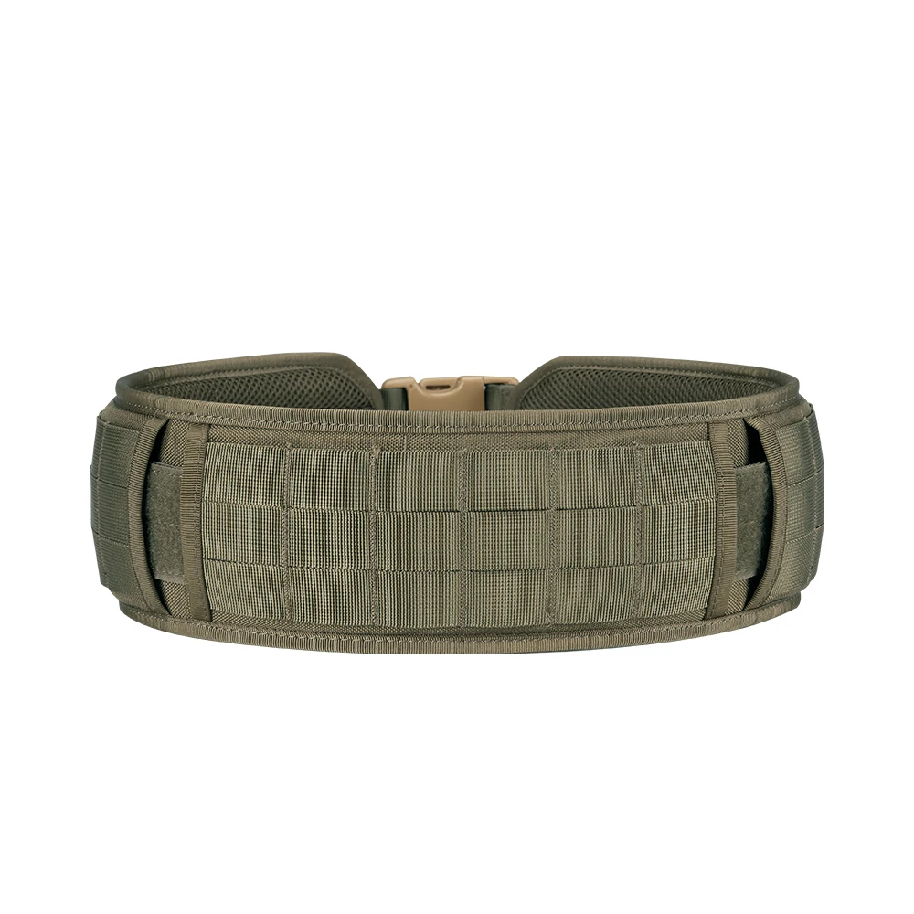 Tactical Battle Belt Adjustable Airsoft Waist Belt Quick Release Buckle Outdoor Hunting Paintball Padded Thickened Widened Waist