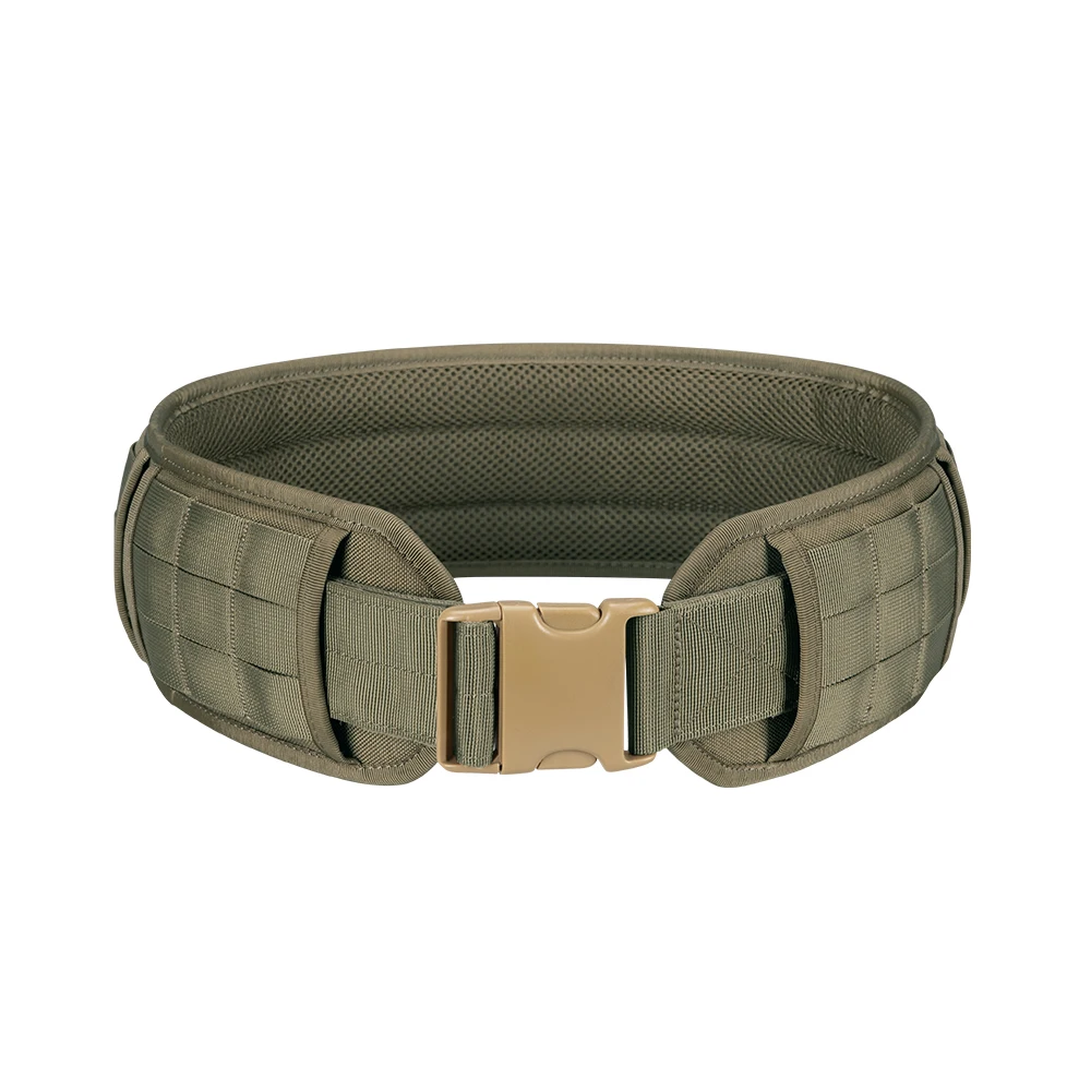 Tactical Battle Belt Adjustable Airsoft Waist Belt Quick Release Buckle Outdoor Hunting Paintball Padded Thickened Widened Waist