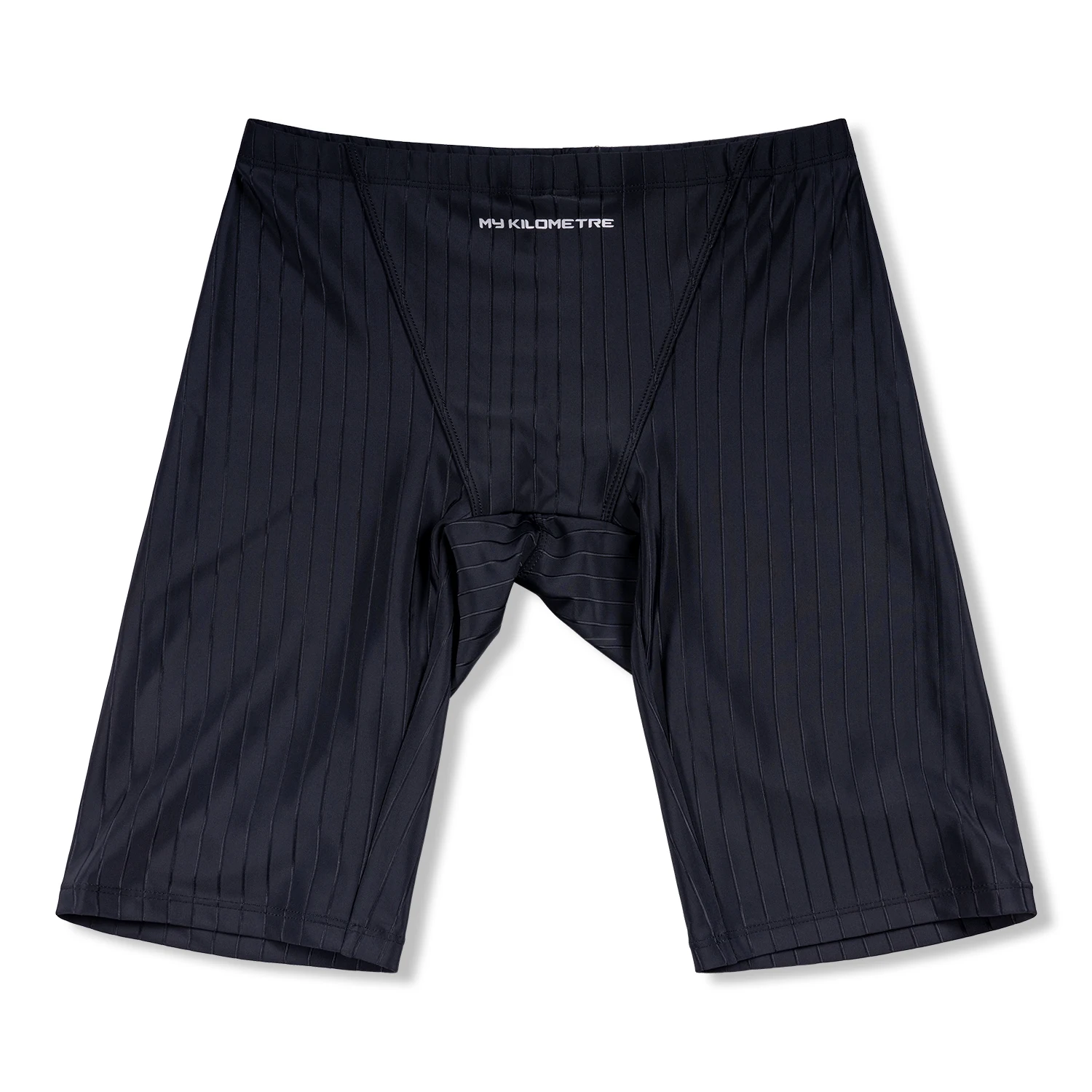 MY KILOMETRE Men's Swim Jammers Swimwear Plus Size 4XL Swimming Athletic Training Swimsuit Man Black Endurance Solid Swimsuit