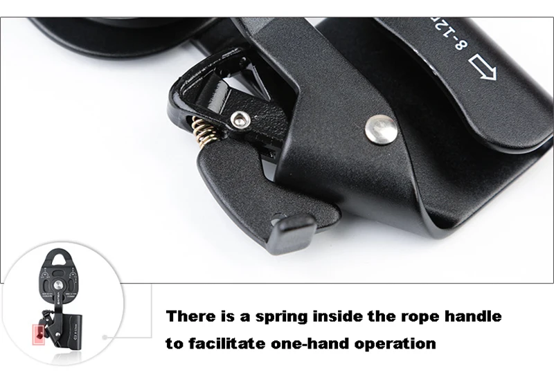 Climbing Pulley Professional Lift Accessory Convenient Sturdy Practical Load-bearing Ascender Lifter Equipment