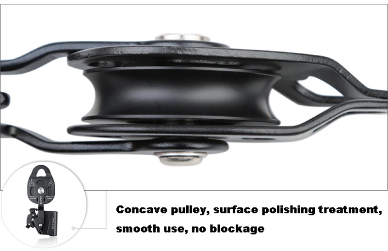 Climbing Pulley Professional Lift Accessory Convenient Sturdy Practical Load-bearing Ascender Lifter Equipment