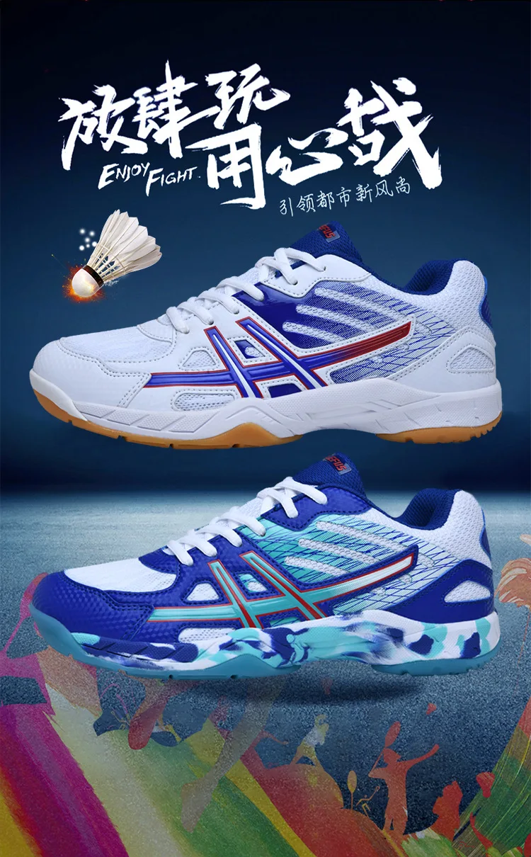 Men Badminton Shoes Pickleball Shoes Court Tennis Badminton Sneaker for Women Men Athletic Training Racketball Squash Volleyball