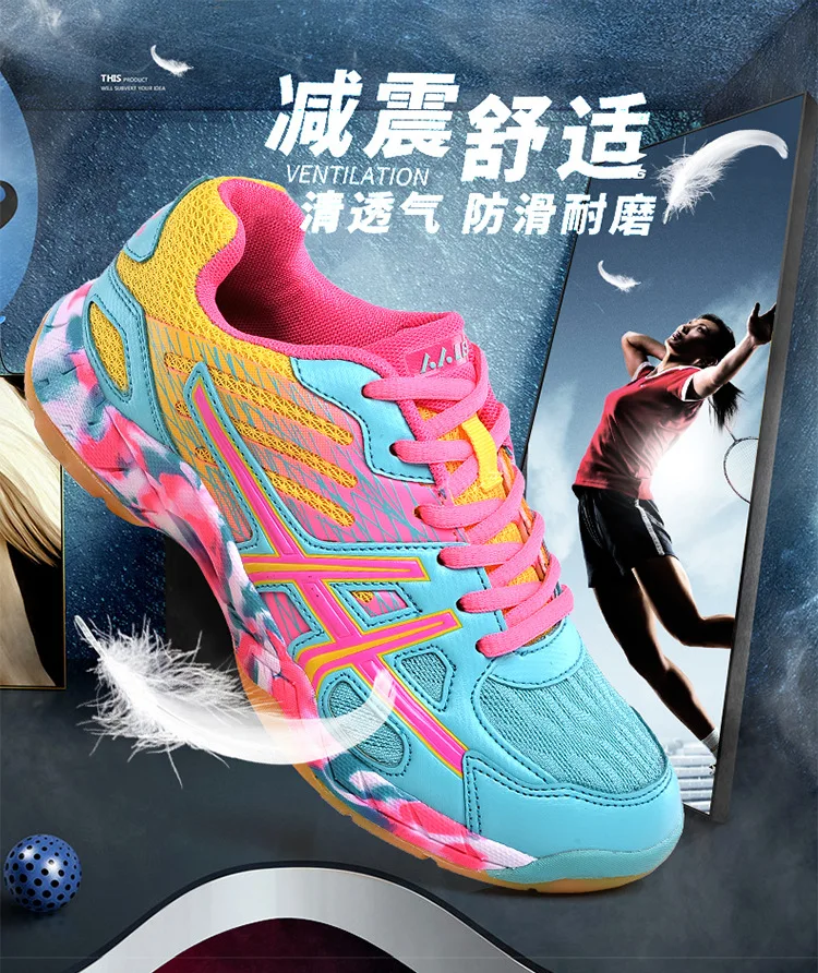 Men Badminton Shoes Pickleball Shoes Court Tennis Badminton Sneaker for Women Men Athletic Training Racketball Squash Volleyball