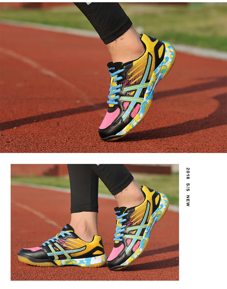 Men Badminton Shoes Pickleball Shoes Court Tennis Badminton Sneaker for Women Men Athletic Training Racketball Squash Volleyball
