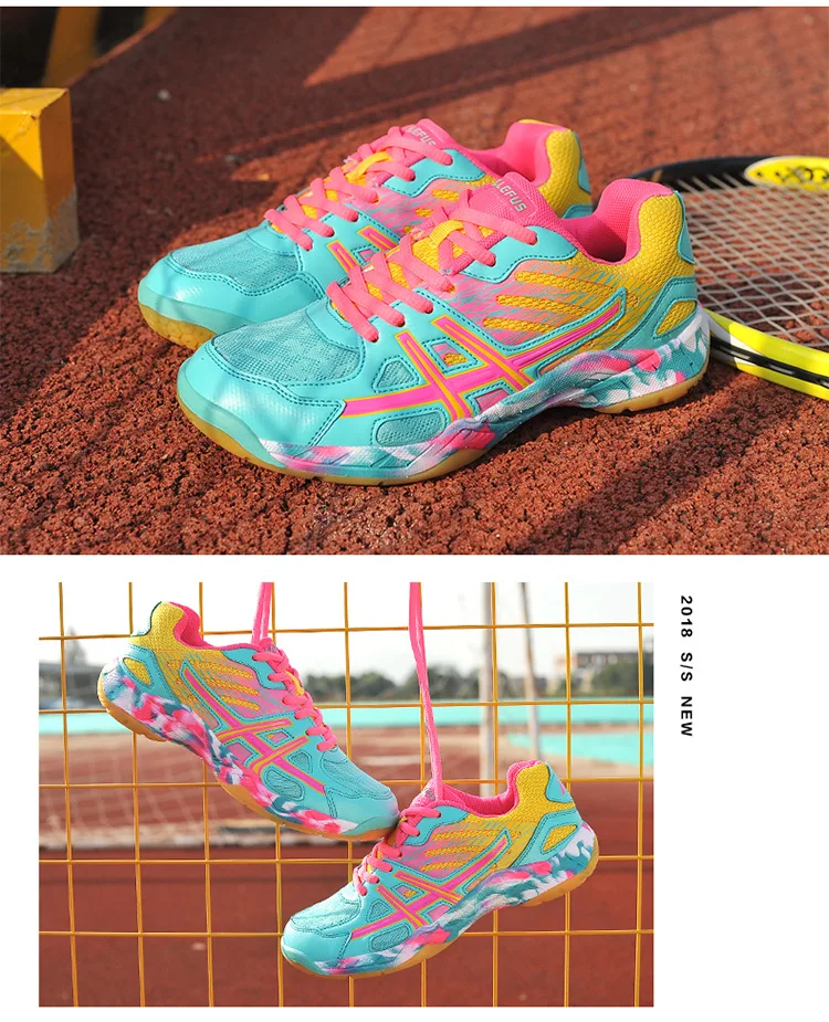 Men Badminton Shoes Pickleball Shoes Court Tennis Badminton Sneaker for Women Men Athletic Training Racketball Squash Volleyball