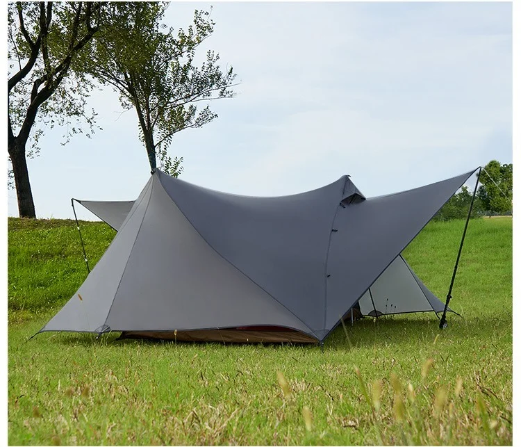 ASTA GEAR Yun Chuan 15D Double‑Sided Silicon‑Coated Nylon Tent, Rodless Double A Pyramid Ultralight Outdoor Tent for Camping Hik