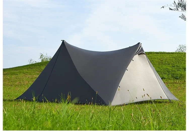 ASTA GEAR Yun Chuan 15D Double‑Sided Silicon‑Coated Nylon Tent, Rodless Double A Pyramid Ultralight Outdoor Tent for Camping Hik