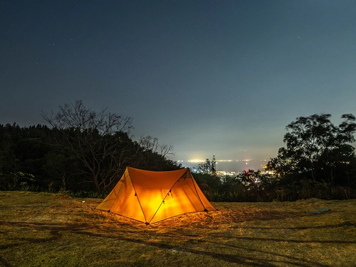 ASTA GEAR Yun Chuan 15D Double‑Sided Silicon‑Coated Nylon Tent, Rodless Double A Pyramid Ultralight Outdoor Tent for Camping Hik