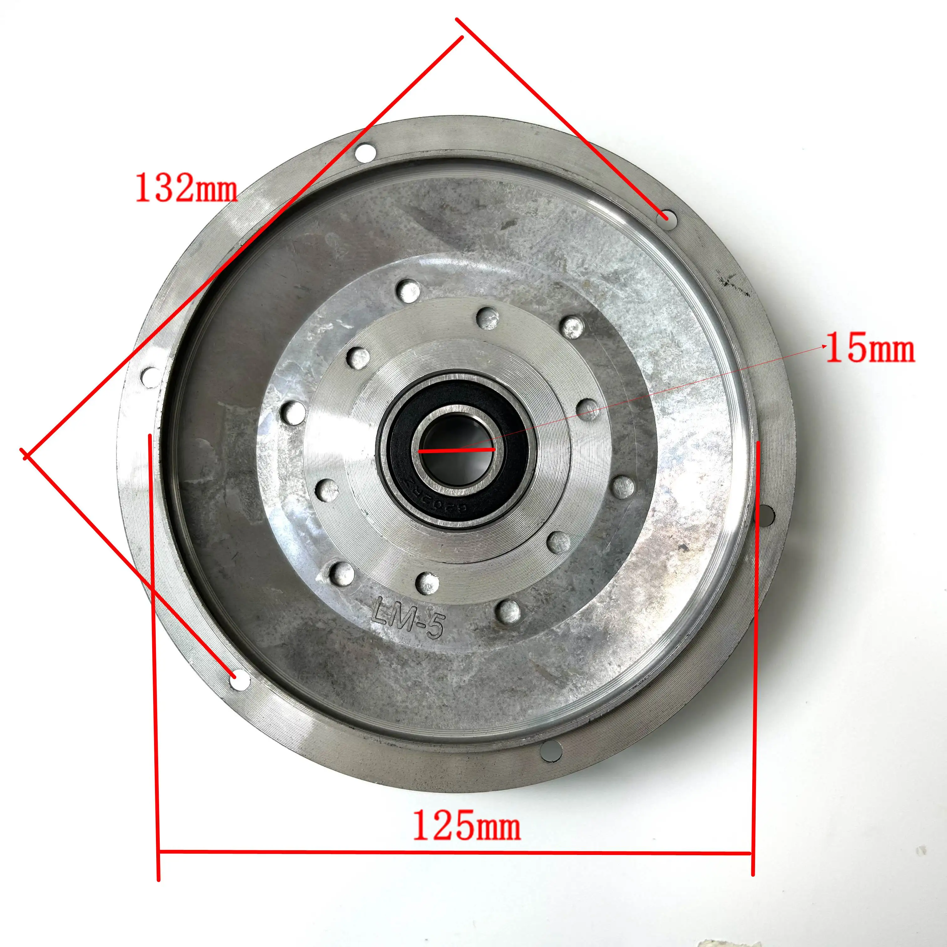 500W/750W/1000W FAT Hub Motor Disc Brake Cover Geared Engine Spare Part Back Alloy Case for Replacement