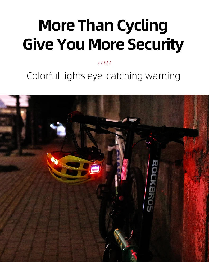 ROCKBROS Bicycle Helmet Cycling Helmet With LED Warning Light Ultralight Road Bike Helmet Electric Bicycle Helmet Sport Safe Hat