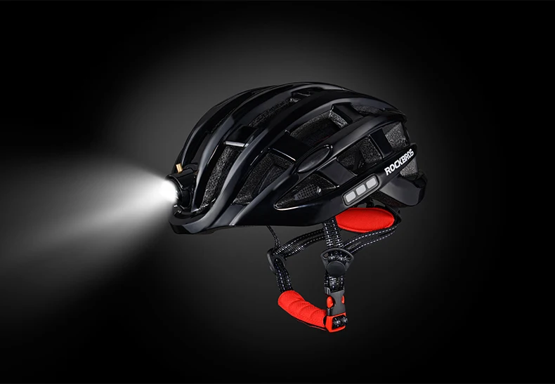 ROCKBROS Bicycle Helmet Cycling Helmet With LED Warning Light Ultralight Road Bike Helmet Electric Bicycle Helmet Sport Safe Hat