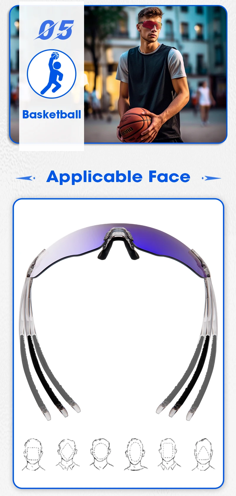 Kapvoe Purple Photochromic Running Sunglasses Outdoor Sports Bike Marathon Cycling Glasses Mountain Bicycle Goggles Eyewear