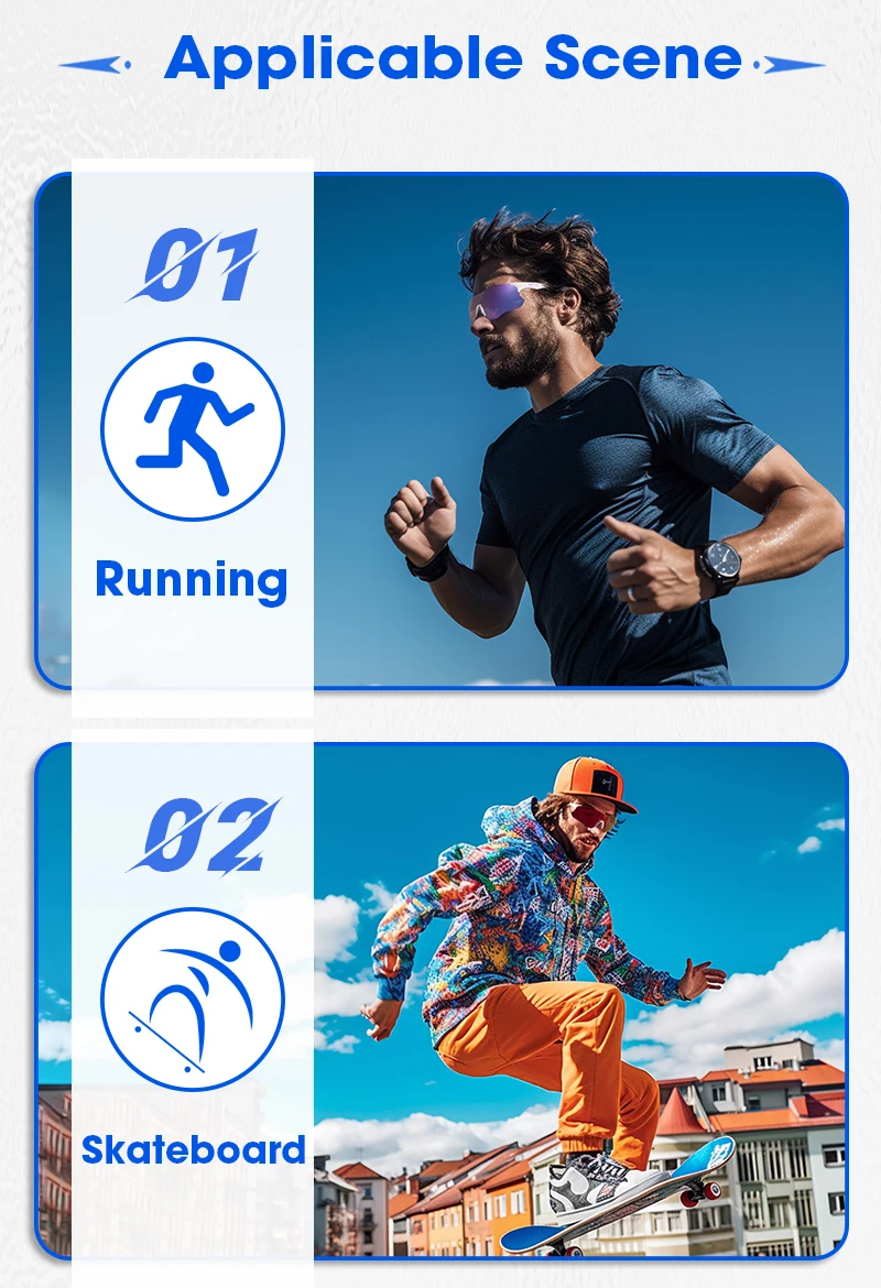 Kapvoe Purple Photochromic Running Sunglasses Outdoor Sports Bike Marathon Cycling Glasses Mountain Bicycle Goggles Eyewear