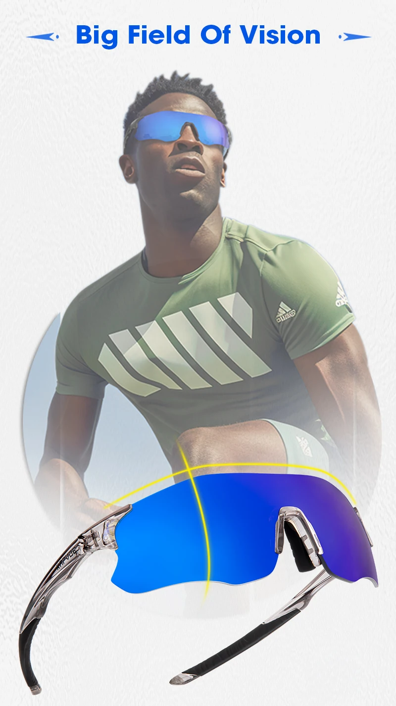 Kapvoe Purple Photochromic Running Sunglasses Outdoor Sports Bike Marathon Cycling Glasses Mountain Bicycle Goggles Eyewear