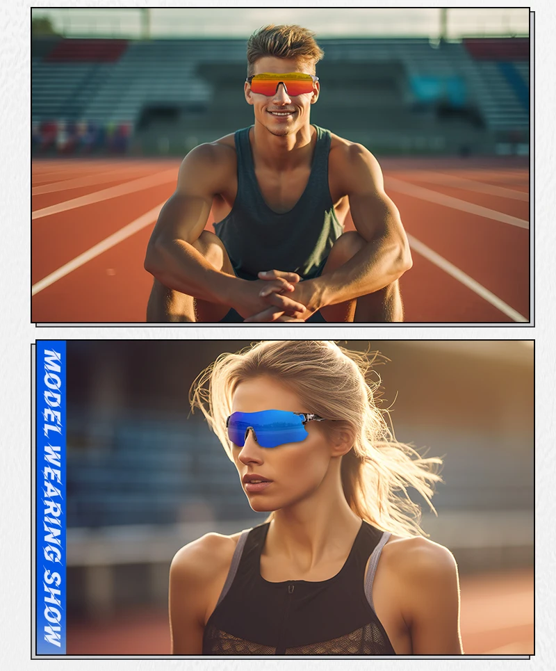 Kapvoe Purple Photochromic Running Sunglasses Outdoor Sports Bike Marathon Cycling Glasses Mountain Bicycle Goggles Eyewear