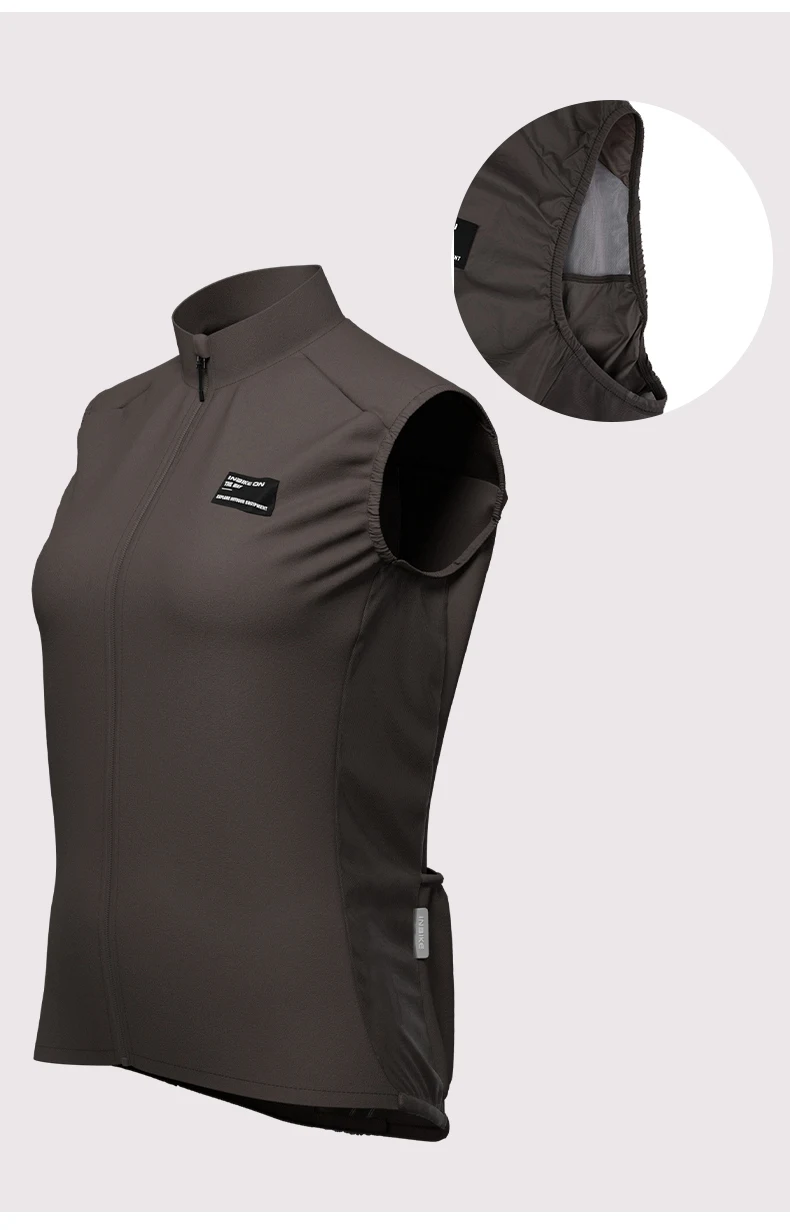 INBIKE Women's Cycling Vest Sleeveless Running Rain Jacket Lightweight MTB Biking Clothing Windbreakers Reflective With Pockets