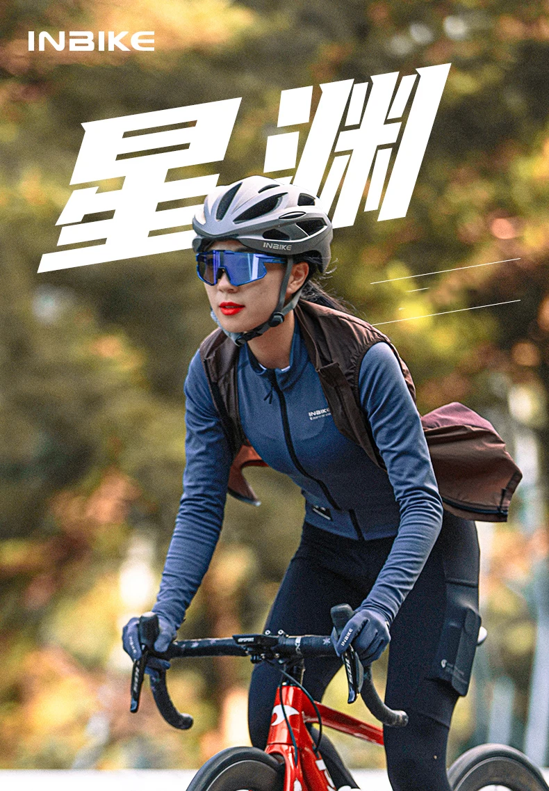 INBIKE Women's Cycling Vest Sleeveless Running Rain Jacket Lightweight MTB Biking Clothing Windbreakers Reflective With Pockets