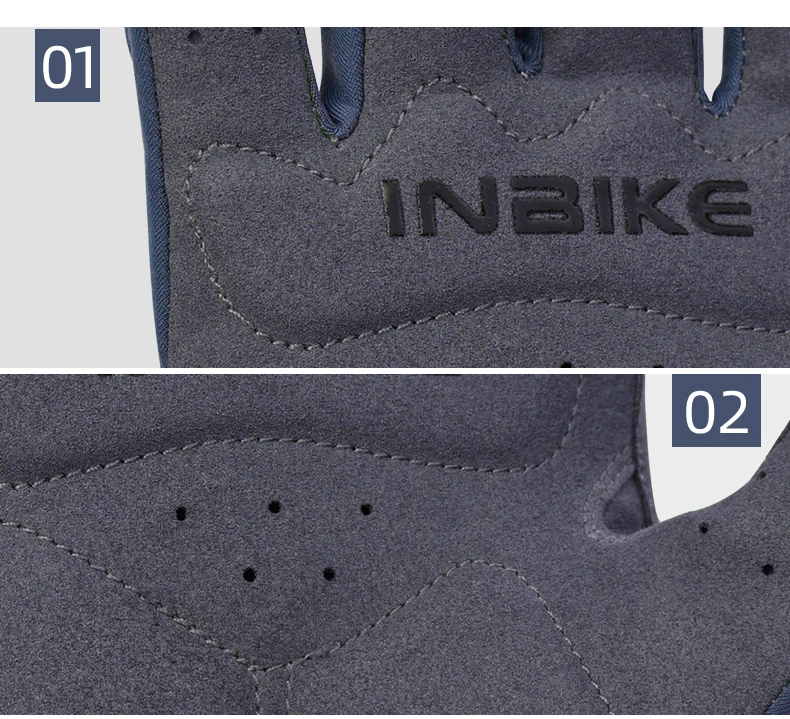 INBIKE 2024 Cycling Gloves Gel Padded for Men Autumn Winter Fleece Road Bike Gloves MTB Full Finger Touchscreen Bike Accessories