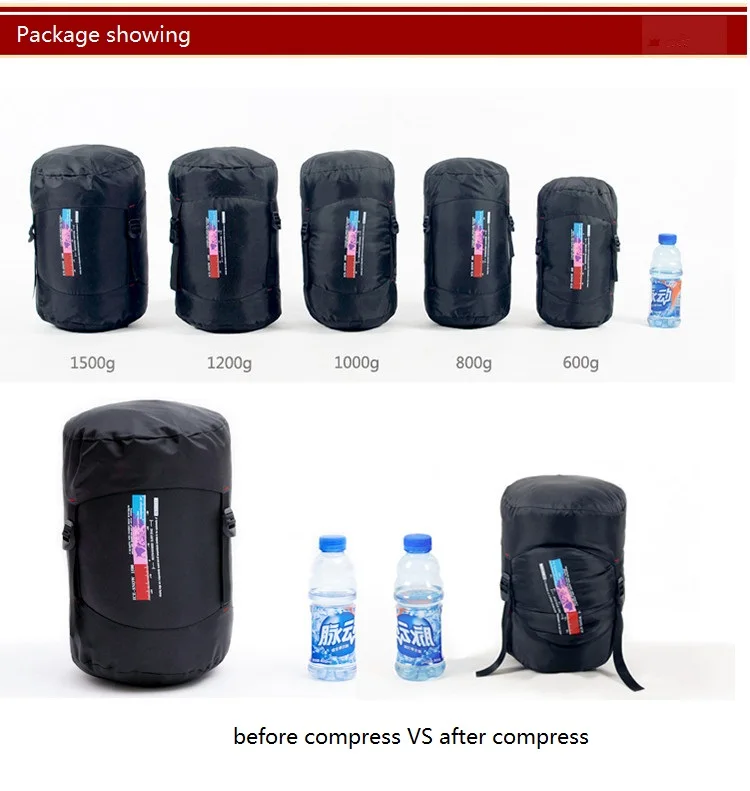 CADENO Newset Winter Autumn Mummies Ultra Light Down Sleeping Bag Outdoor Travel Camping Nylon White Duck 400g 1200g