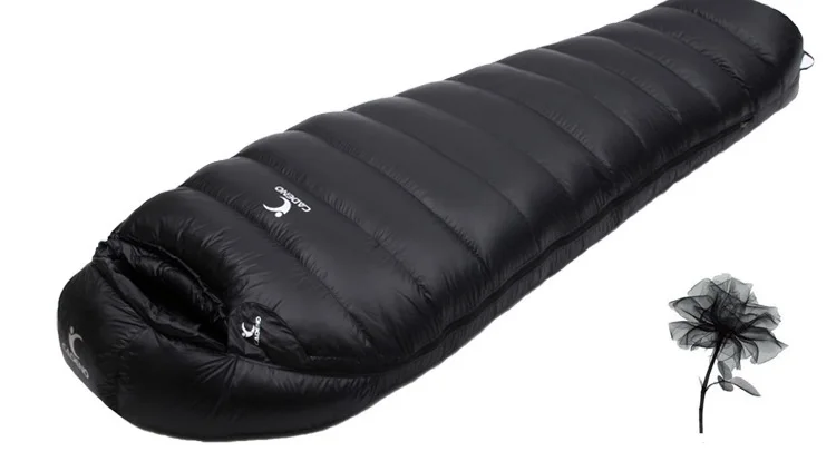 CADENO Newset Winter Autumn Mummies Ultra Light Down Sleeping Bag Outdoor Travel Camping Nylon White Duck 400g 1200g