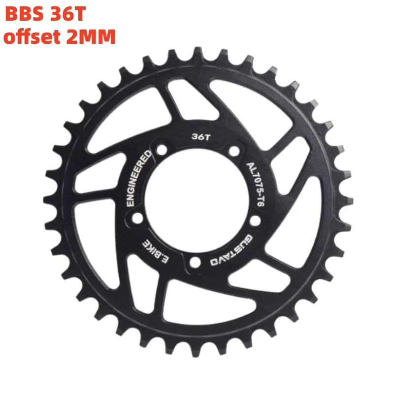 BAFANG 36T/38T/40T/42T/44T/46T/48T/52T Chain Wheel for BBS/BBSHD Mid-drive Motor CNC Chainring Sprocket Electric Bicycle Parts