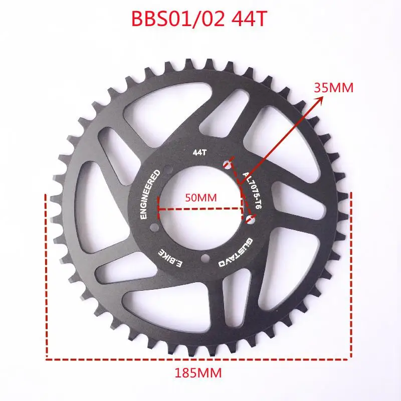 BAFANG 36T/38T/40T/42T/44T/46T/48T/52T Chain Wheel for BBS/BBSHD Mid-drive Motor CNC Chainring Sprocket Electric Bicycle Parts