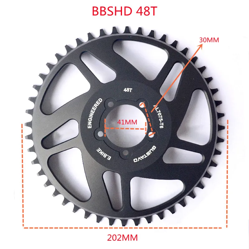 BAFANG 36T/38T/40T/42T/44T/46T/48T/52T Chain Wheel for BBS/BBSHD Mid-drive Motor CNC Chainring Sprocket Electric Bicycle Parts