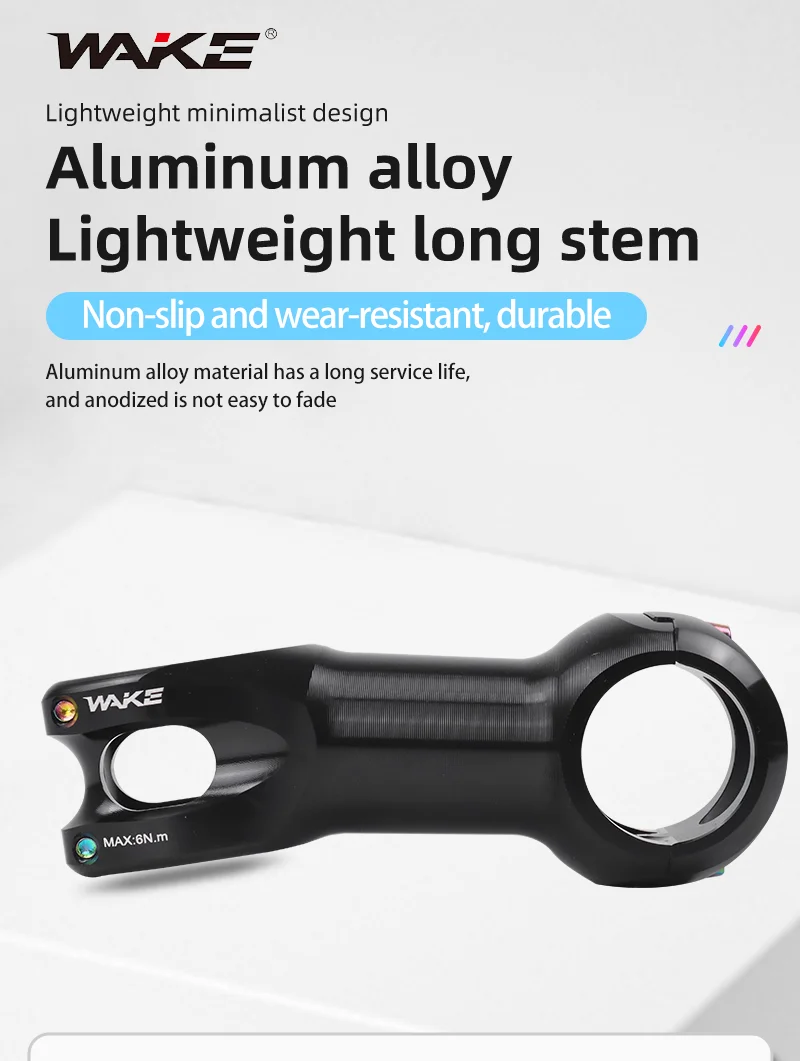 Wake Road Bike Stem 10 Degree CNC Aluminium Alloy 31.8mm for Road Bicycle Accessories Cycling