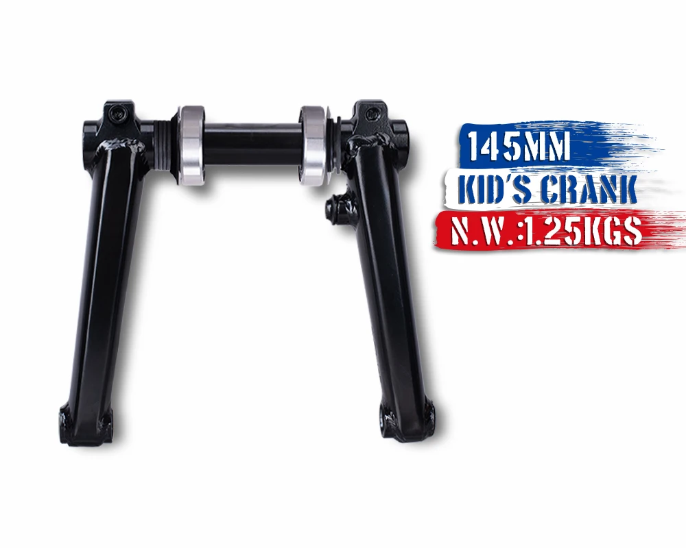 Funsea Crankset BMX Big Cruiser Wheelie Stunt Bike Crank MID Bottom Bracket Kit 145mm Bike Accessories Chromoly Arms Chainring