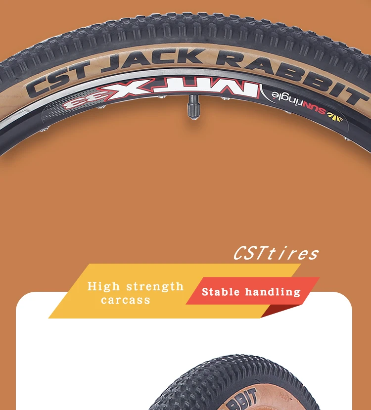 Mountain Bike Tire Parts Puncture Resistant Bicycle Tire Off Road Tire CST C1747Jack Rabbit 29x2.25, 26x2.1, 27.5x2.10, 2.25