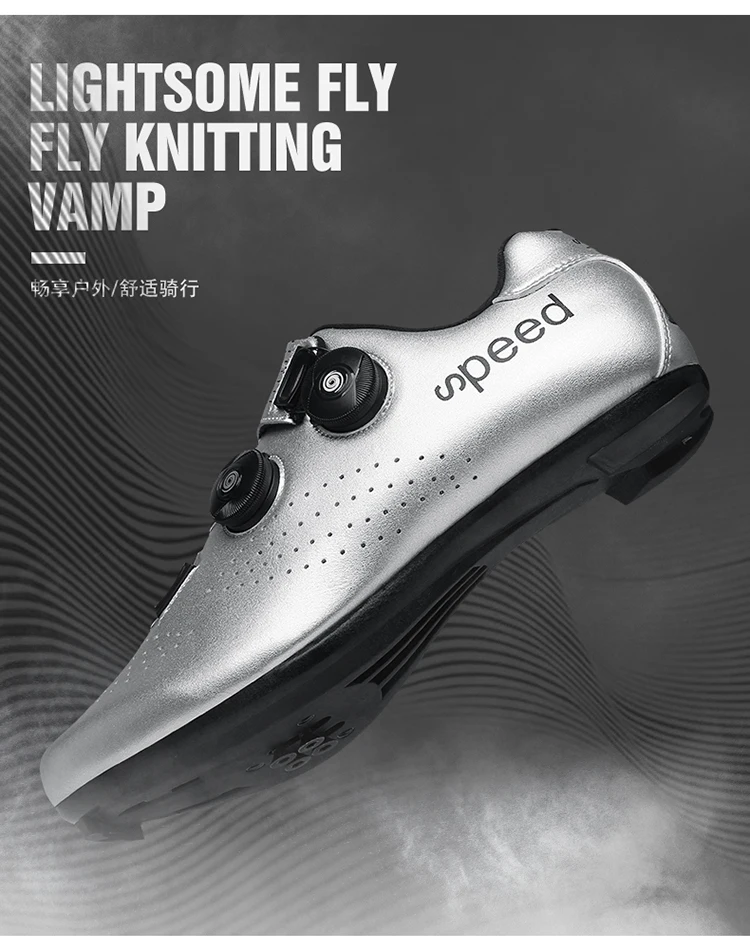 2023 New Men Cycling Shoes Lightweight And Breathable Road Lock Cycling Racing Shoes SPD Speed Cycling Sports Shoes Size 38-47