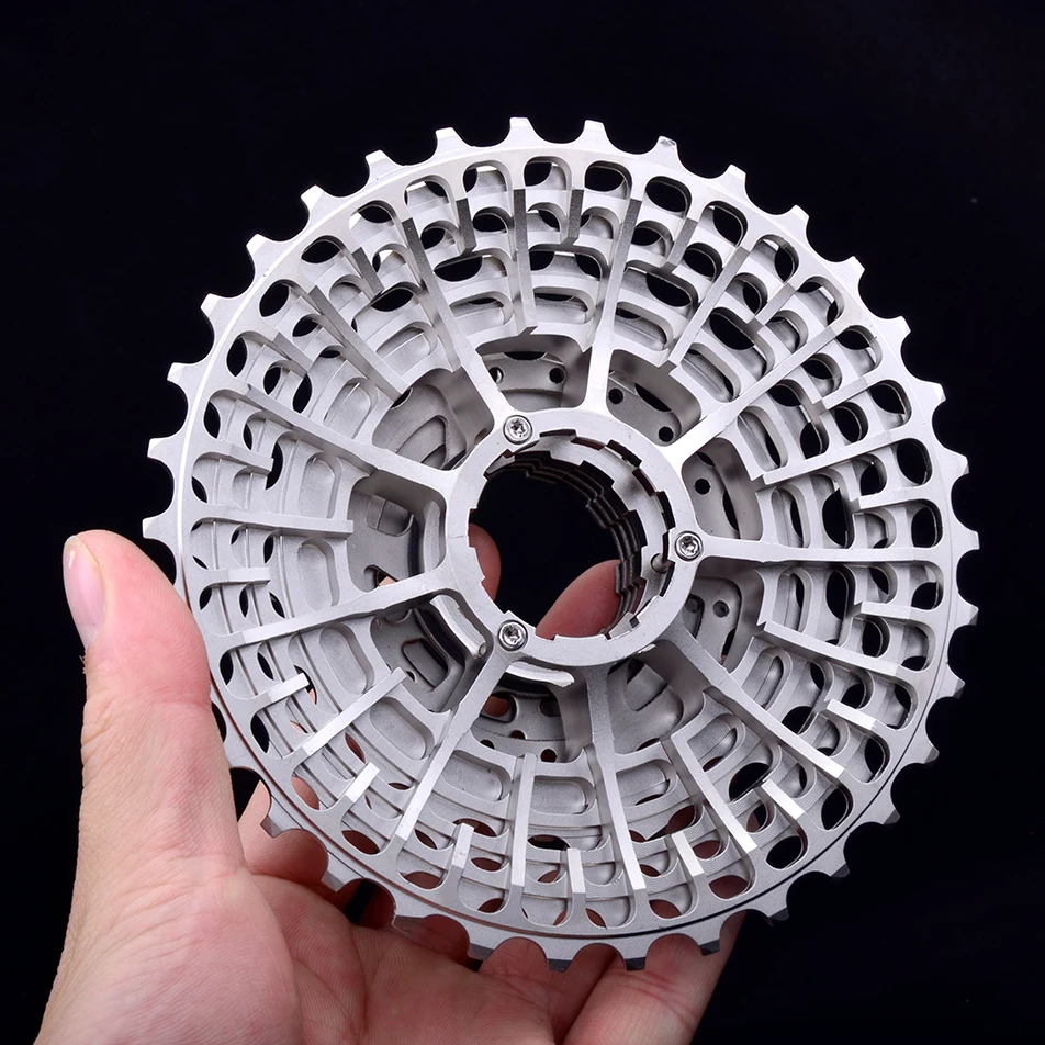 GOLDIX Ultralight Road Cassette 11S/12Speed Bicycle Freewheel 28T/32T/34T36T CNC Hollow Out Flywheel HyperGlide System
