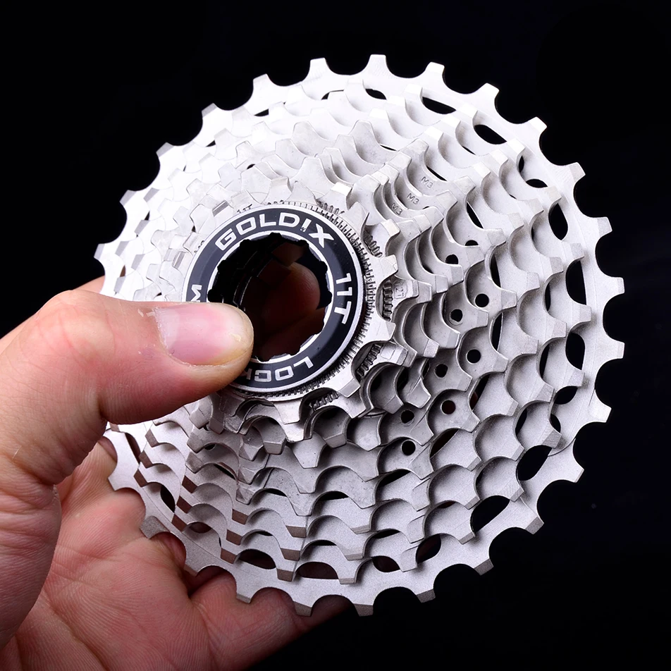 GOLDIX Ultralight Road Cassette 11S/12Speed Bicycle Freewheel 28T/32T/34T36T CNC Hollow Out Flywheel HyperGlide System