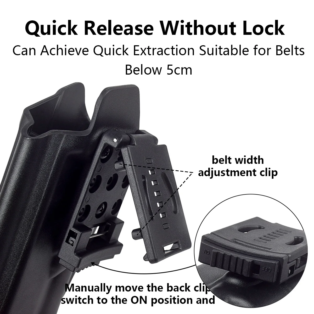 G17 G19 Kydex Holster Waist OWB Quick Release Pistol Light Holsters Mounted Surefire X300U X300 X300V For Glock 17 19